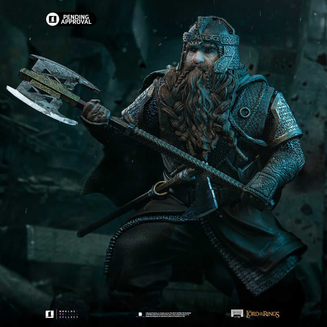 Iron Studios The Lord of the Rings Gimli Unleashed 1/10 Art Scale Limited Edition Statue