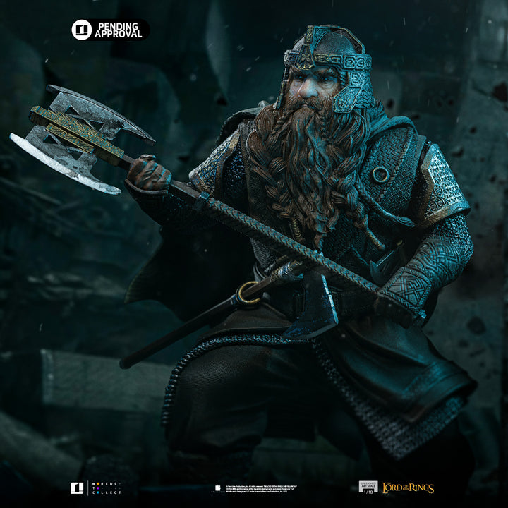 Iron Studios The Lord of the Rings Gimli Unleashed 1/10 Art Scale Limited Edition Statue