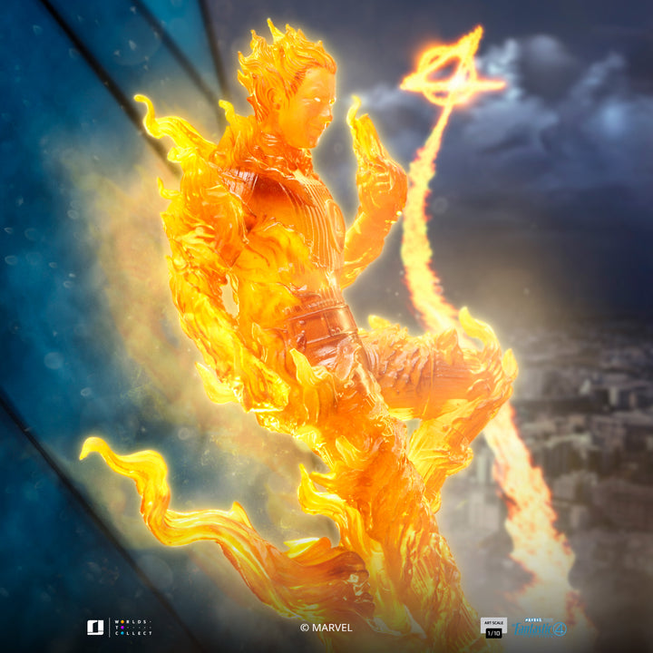 Iron Studios The Fantastic Four First Steps The Human Torch 1/10 Art Scale Statue