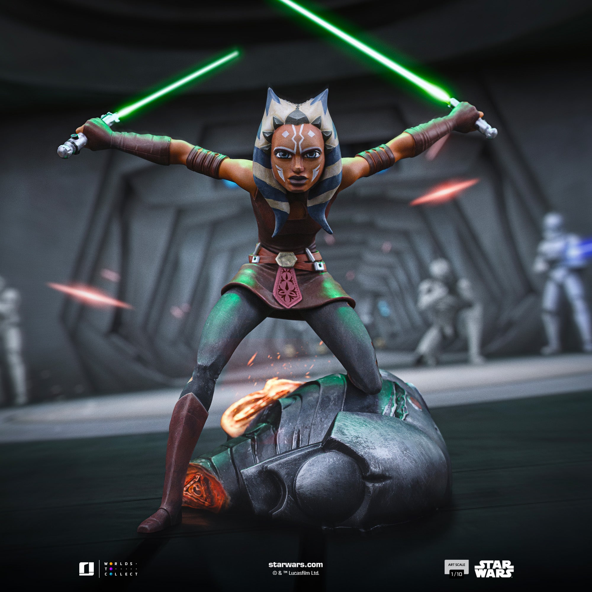 Iron Studios Star Wars: The Clone Wars Ahsoka Tano 1/10 Art Scale Statue