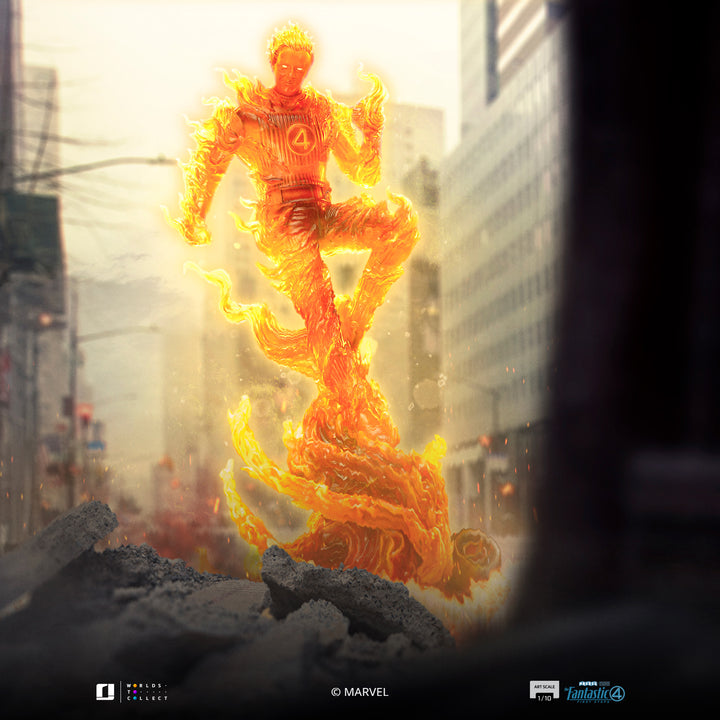 Iron Studios The Fantastic Four First Steps The Human Torch 1/10 Art Scale Statue