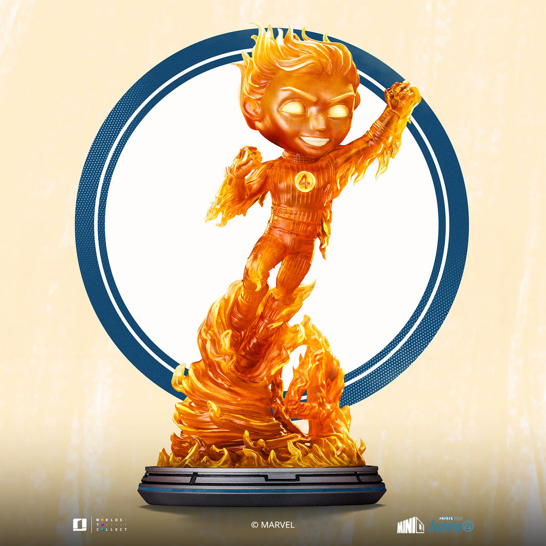 Iron Studios The Fantastic Four First Steps MiniCo Human Torch Figure