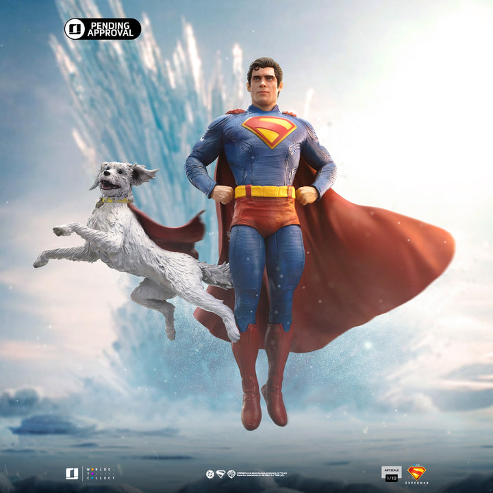 Iron Studios Superman (2025) Superman & Krypto 1/10 Art Scale Statue