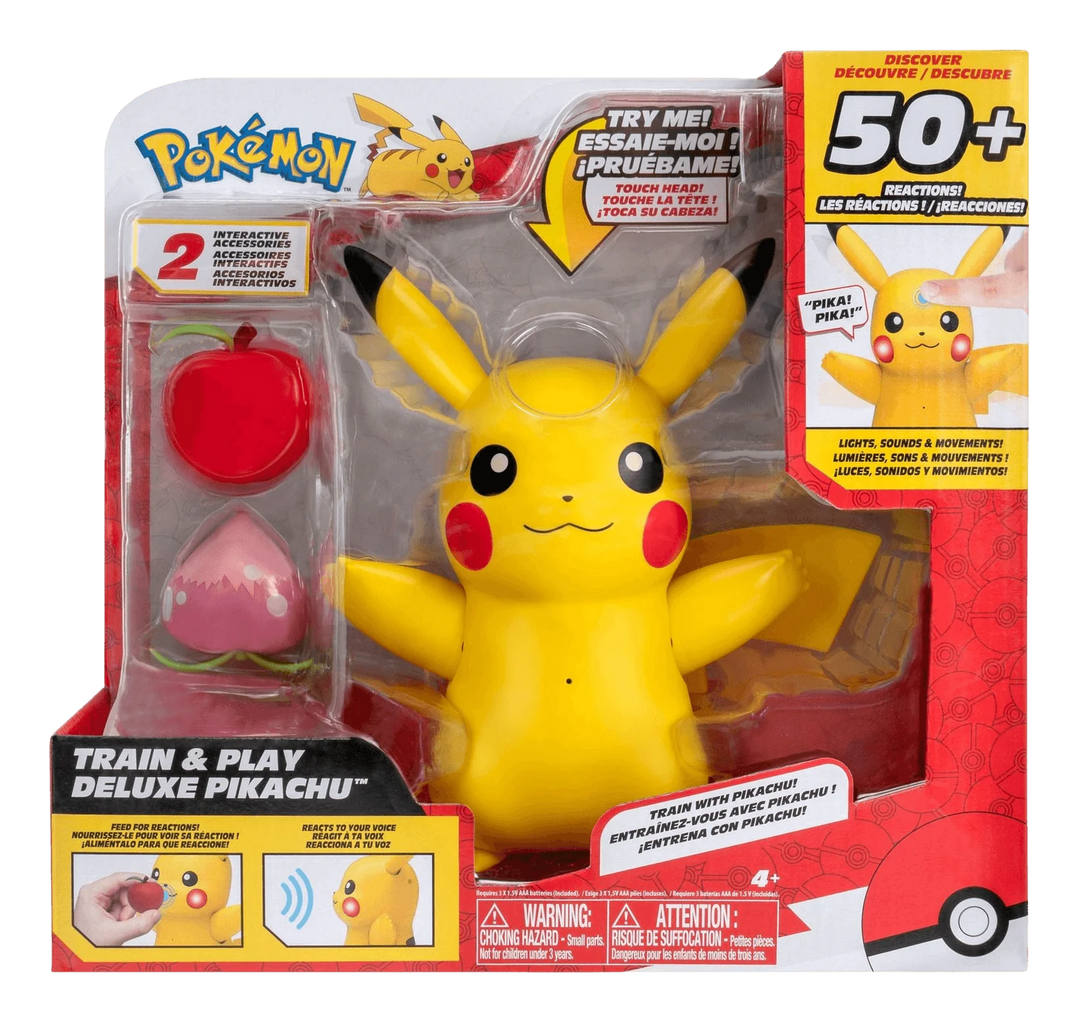 Pokémon Train and Play Deluxe Pikachu Figure