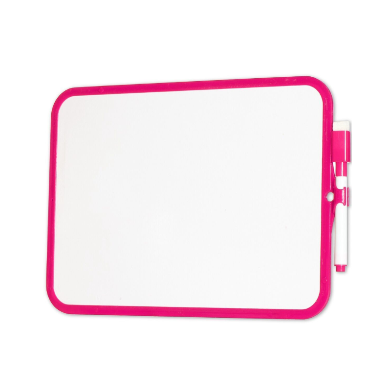 Pink Dry-Erase Whiteboard With Marker & Rubber collectible from PoundFun