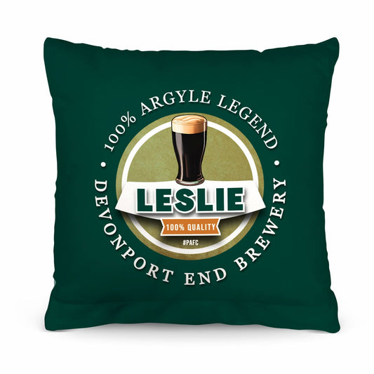 Plymouth Leslie - Football Legends - Cushion 10 collectible from https://britishmade.gifts/