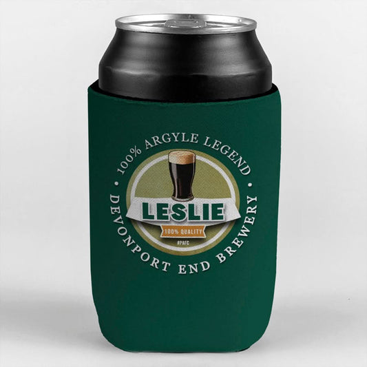 Plymouth Leslie - Football Legends - Can Cooler collectible from https://britishmade.gifts/