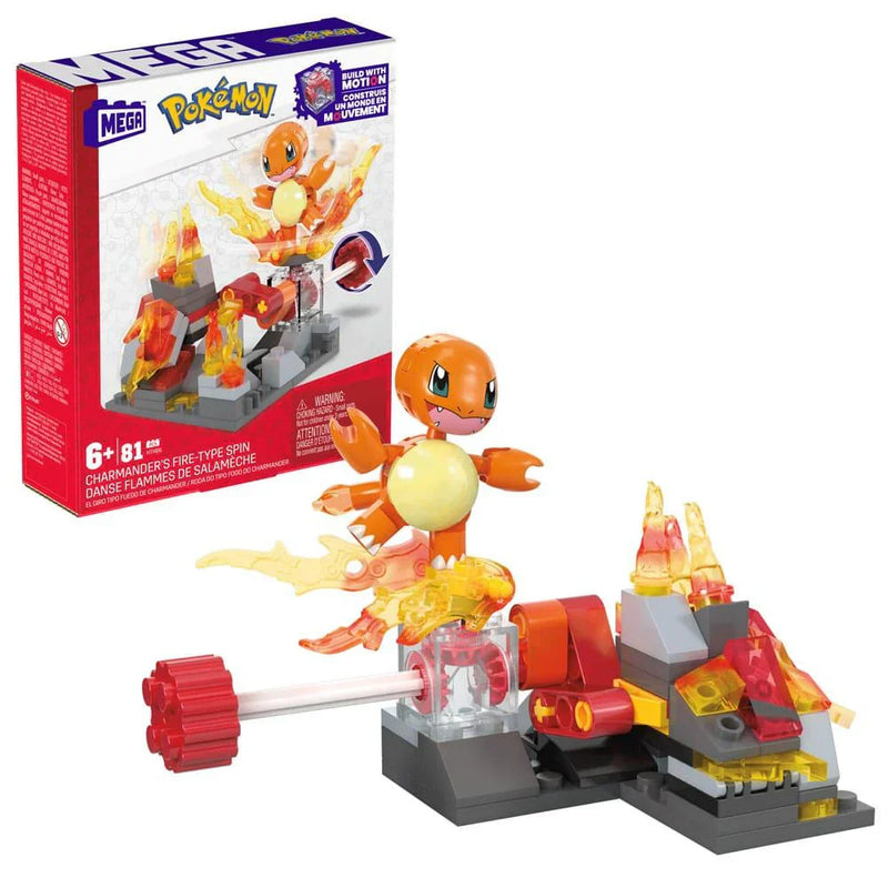 Mega Bloks - Pokemon Adventure Builder - Charmander's Fire Spin, rear view