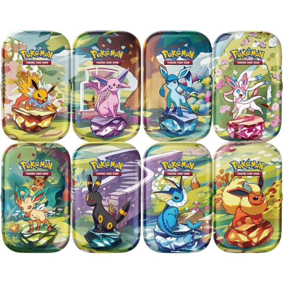 Pokemon TCG - Scarlet & Violet Prismatic Evolutions Mini Tin (1 Picked At Random)