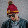 Harry Potter Gryffindor Pompom Beanie, side angle