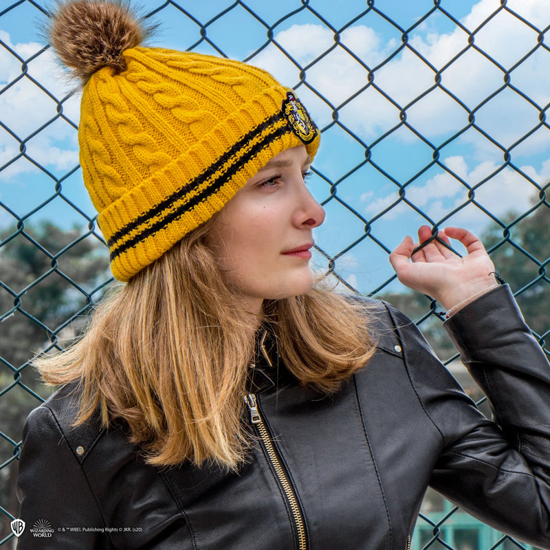 Hufflepuff Pompom Beanie, alternate view