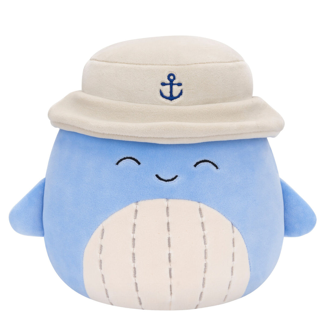 Squishmallows Samir The Whale Shark with Bucket Hat 7.5" Plush