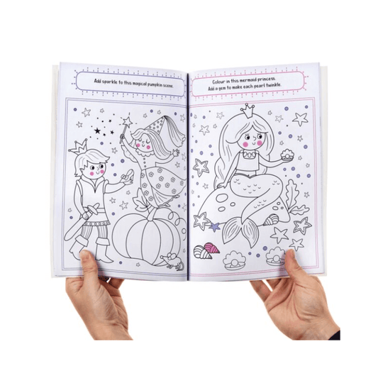 Princess Gem Sticker Colouring Book, alternate view
