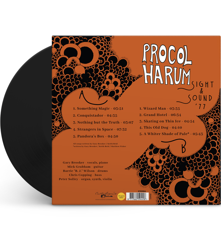 Procol Harum – Sight & Sound ’77 (12-Inch Album on 180g Vinyl), close-up detail