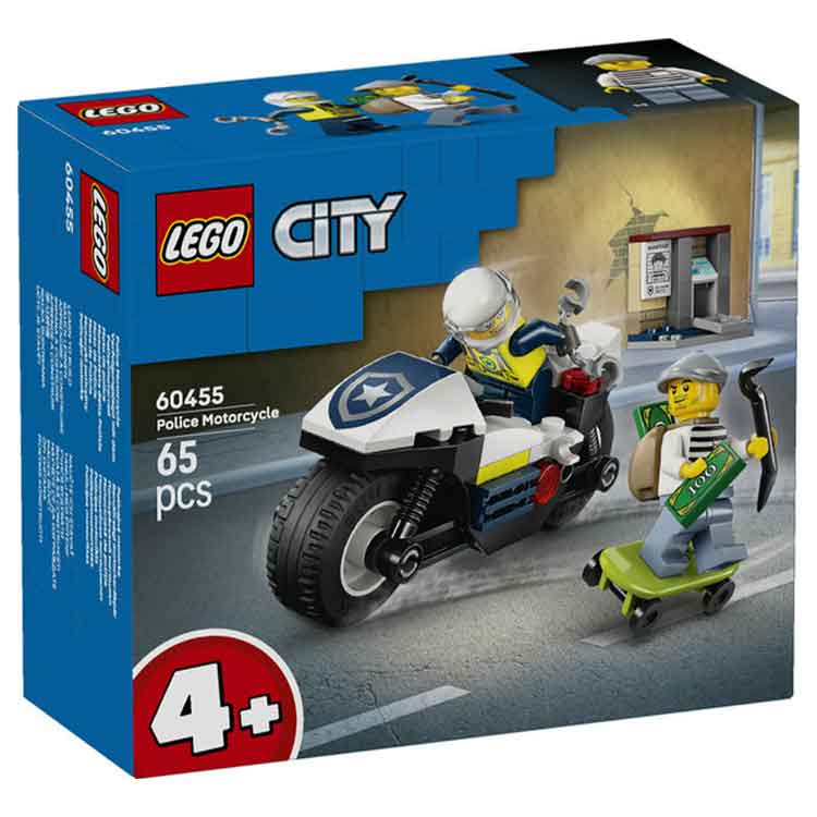 LEGO 60455 Police Motorcycle Chase collectible from AJ Toys & Books