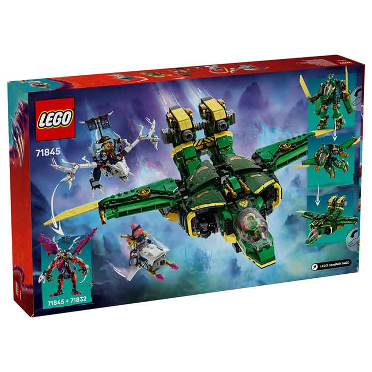 LEGO 71845 Lloyd’s Jet Mech, side angle