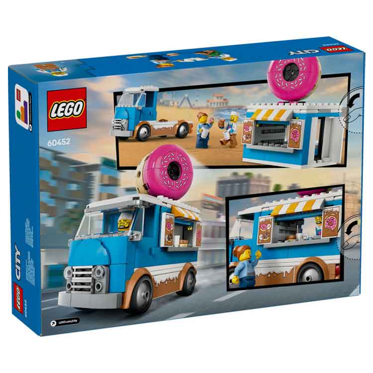 LEGO 60452 Donut Truck, side angle