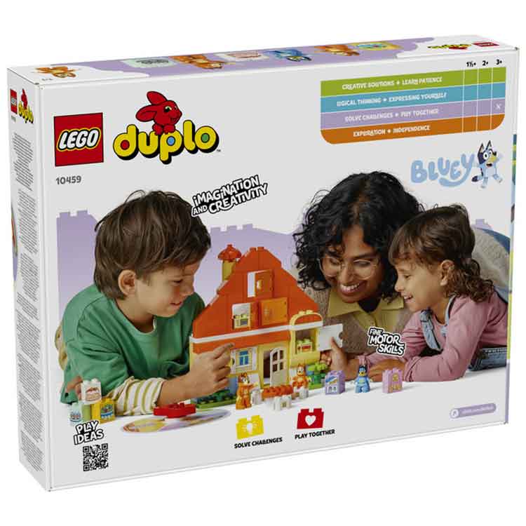 LEGO 10459 Bluey's Family House with Memory Games, side angle