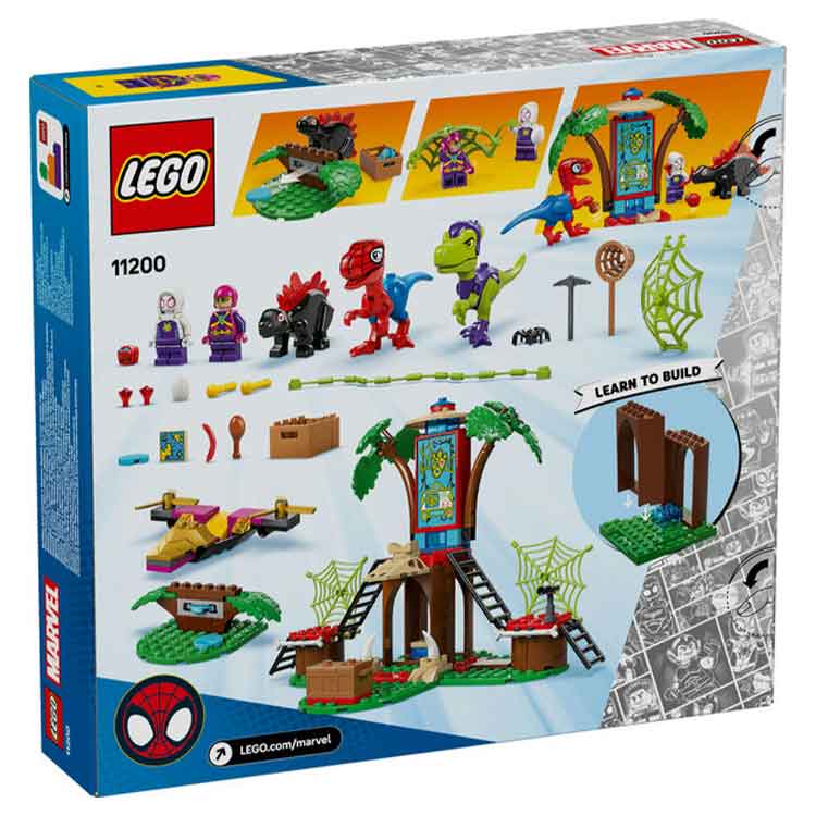 LEGO 11200 Spidey and Gobby's Raptor Battle at Tree House HQ, side angle