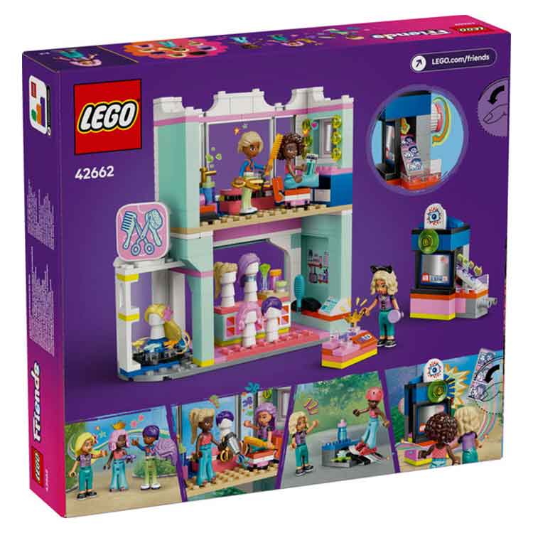 LEGO 42662 Hair Salon and Accessories Shop, side angle