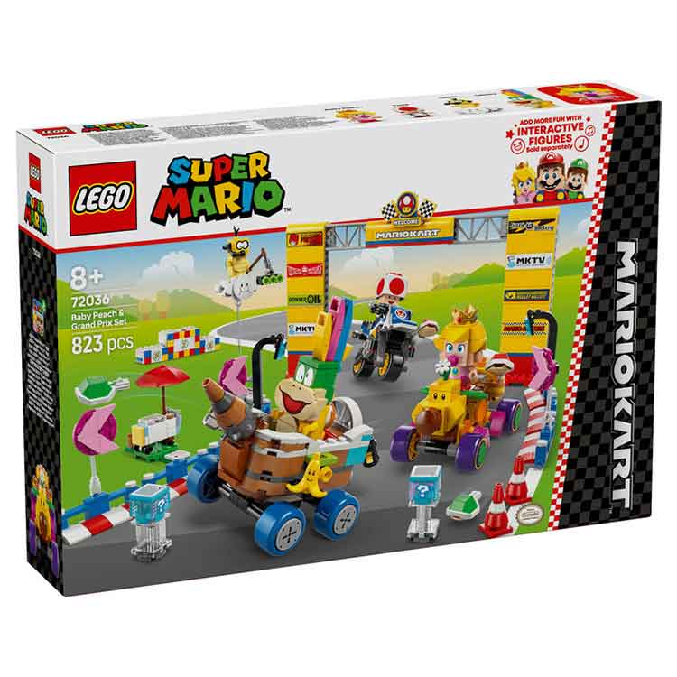 LEGO 72036 Mario Kart – Baby Peach & Grand Prix Set collectible from Super Mario AJ Toys & Books