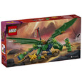 LEGO 71829 Lloyd's Green Forest Dragon, side angle