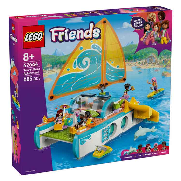 LEGO 42664 Travel Boat Adventure collectible from AJ Toys & Books