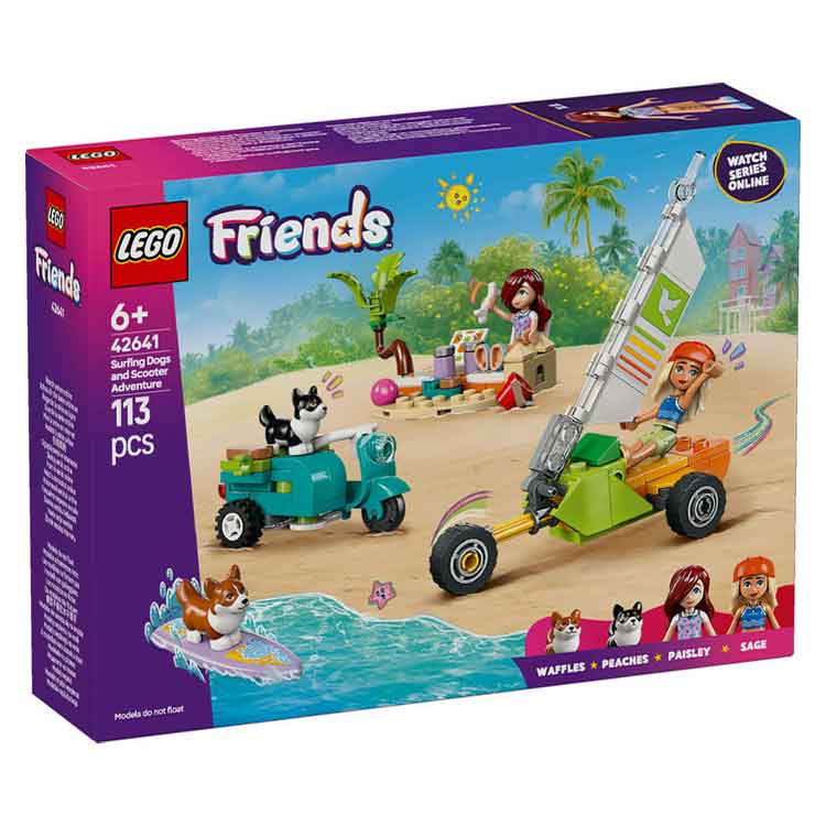 LEGO 42641 Surfing Dogs and Scooter Adventure collectible from AJ Toys & Books