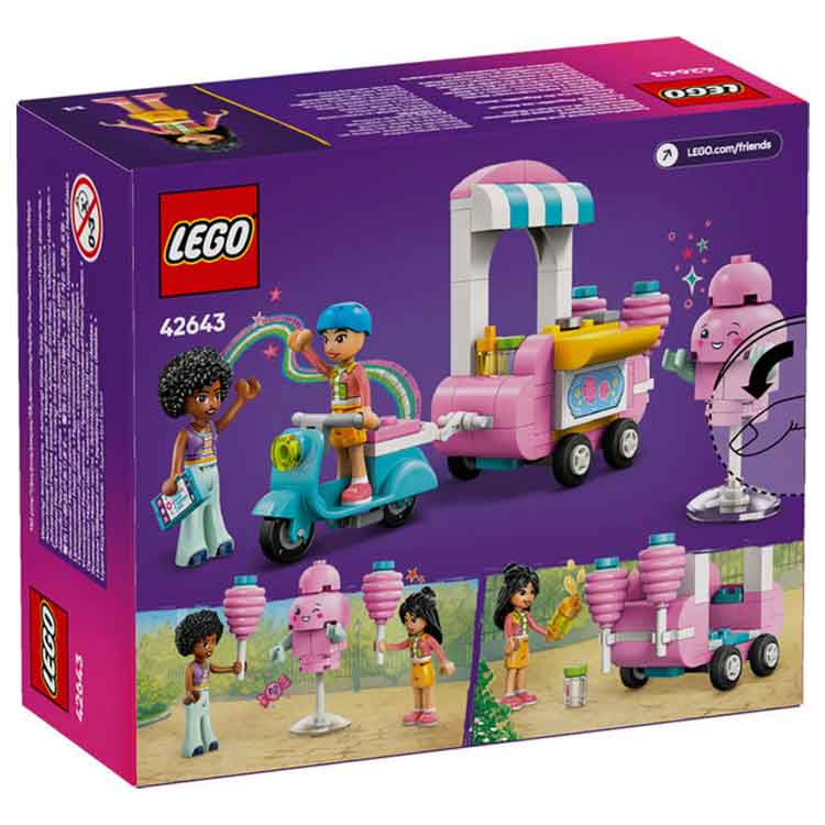 LEGO 42643 Cotton Candy Stand and Scooter, side angle