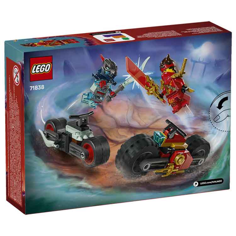 LEGO 71838 Kai's Motorcycle Speed Race, side angle