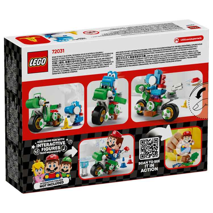 LEGO 72031 Mario Kart – Yoshi Bike, side angle