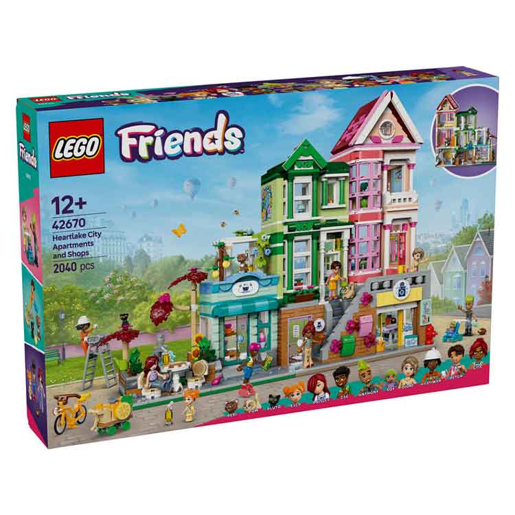 LEGO 42670 Heartlake City Apartments and Shops collectible from AJ Toys & Books