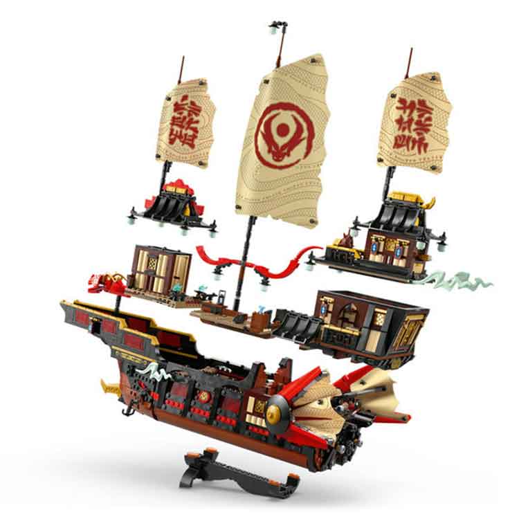 LEGO 71848 The Temple Bounty, side angle