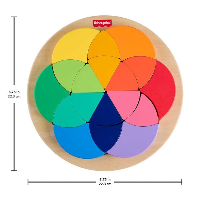 Fisher Price Wooden Colour Wheel Puzzle