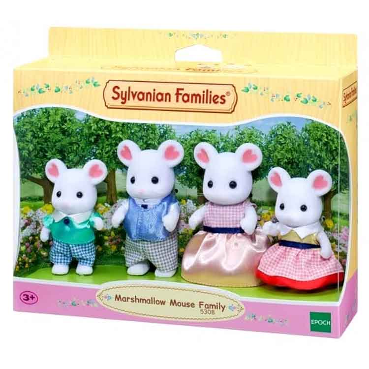 Sylvanian Families - Marshmallow Mouse Family