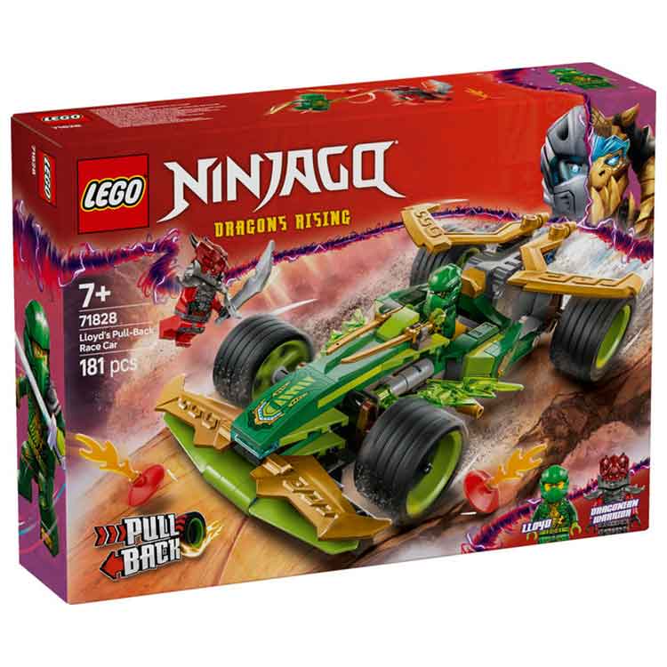 LEGO 71828 Lloyd's Pull-Back Race Car collectible from AJ Toys & Books