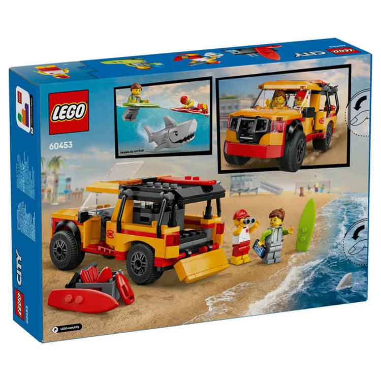 LEGO 60453 Lifeguard Beach Rescue Truck, side angle