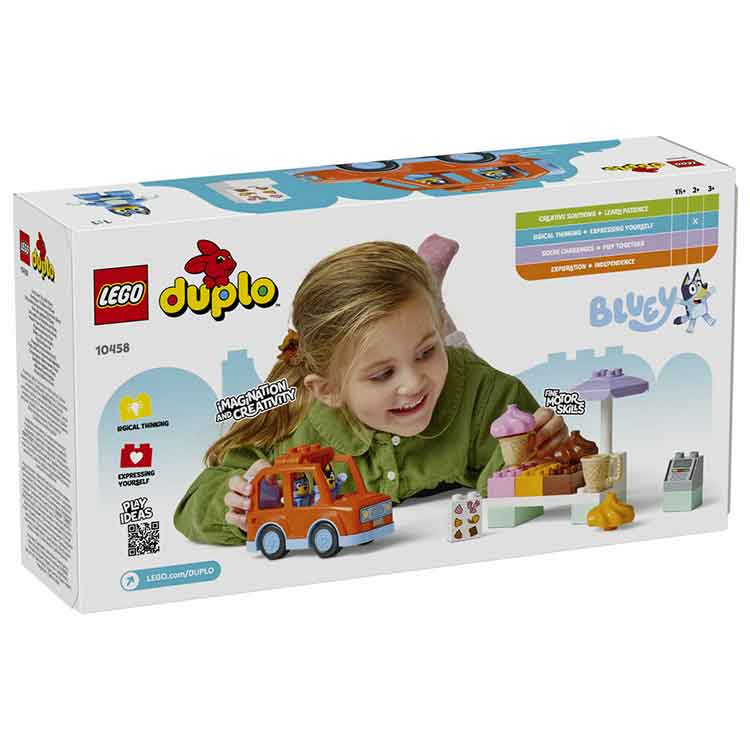 LEGO 10458 Ice Cream Trip with Bluey, side angle