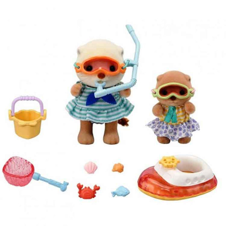 Sylvanian Families - Splashy Snorkel Set - Sea Otter Sisters