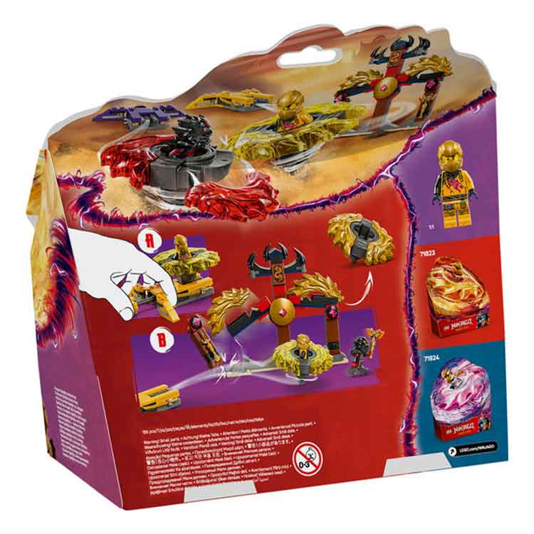 LEGO 71826 Dragon Spinjitzu Battle Pack, side angle