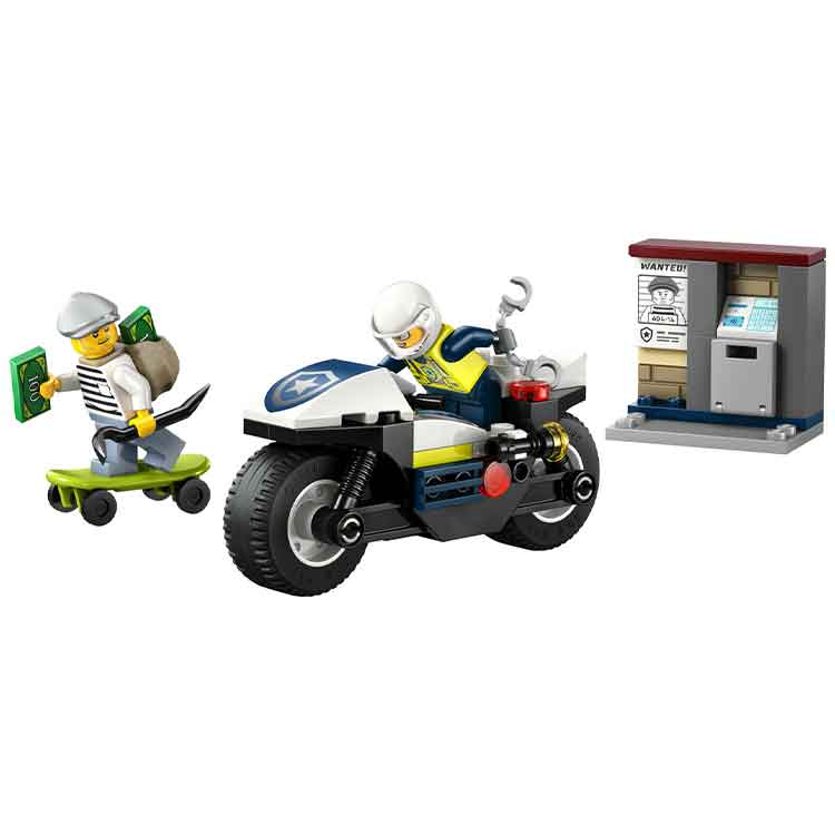 LEGO 60455 Police Motorcycle Chase, alternate view