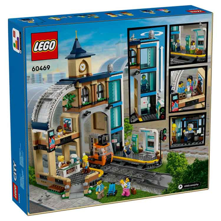 LEGO 60469 Central Train Station, side angle