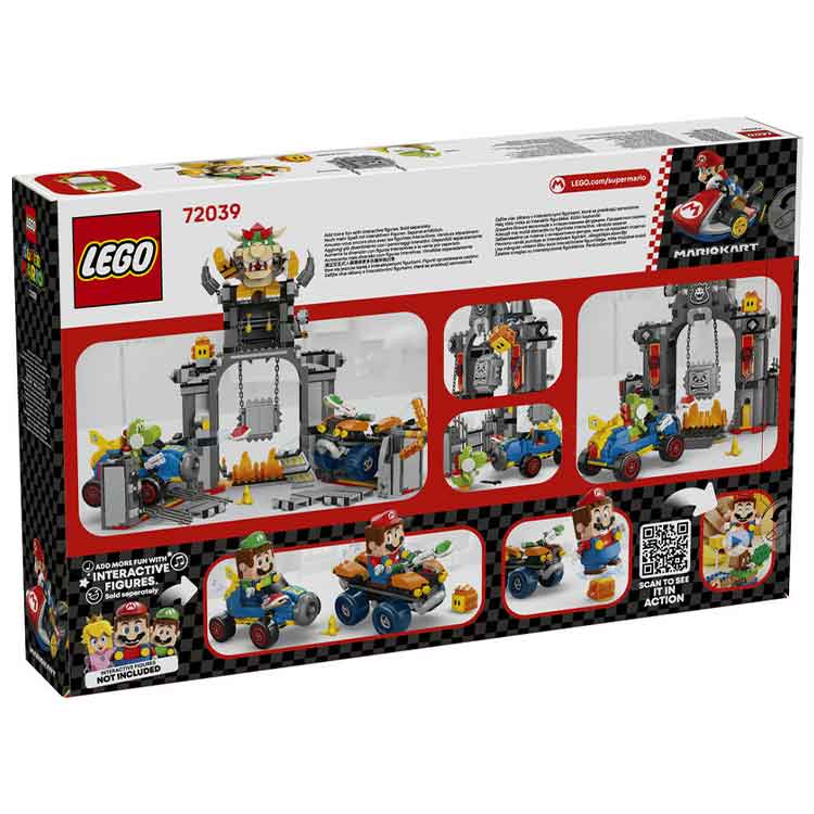 LEGO 72039 Mario Kart – Bowser's Castle, side angle