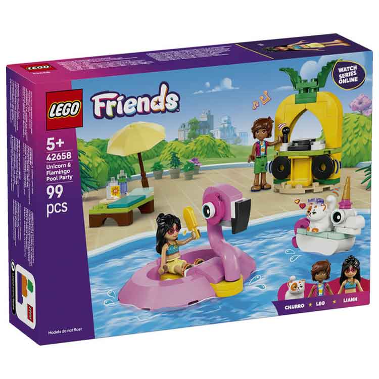 LEGO 42658 Unicorn & Flamingo Pool Party collectible from AJ Toys & Books