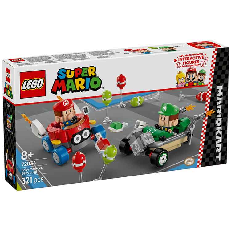 LEGO 72034 Mario Kart Baby Mario vs Baby Luigi
