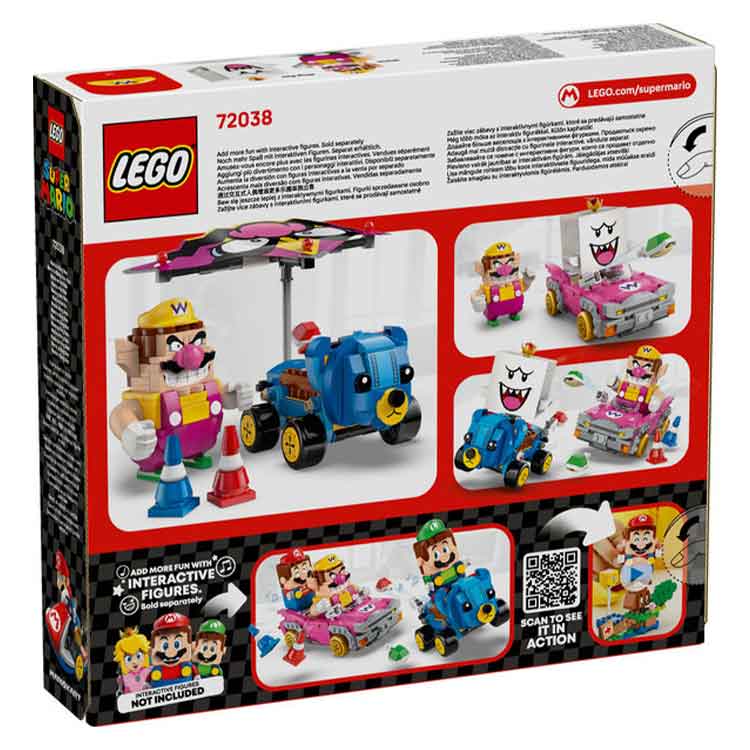 LEGO 72038 Mario Kart – Wario & King Boo, side angle