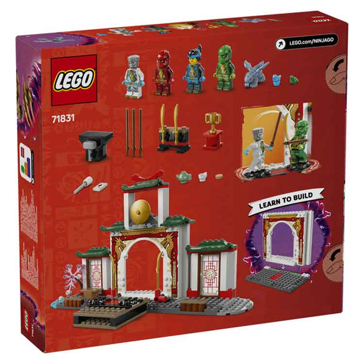 LEGO 71831 Ninja Spinjitzu Temple, side angle
