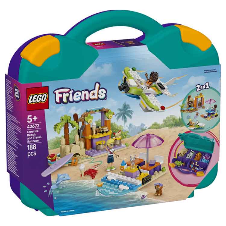 LEGO 42672 Creative Beach and Travel Suitcase collectible from AJ Toys & Books