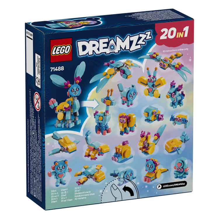 LEGO 71488 Bunchu's Creative Animal Adventures, side angle