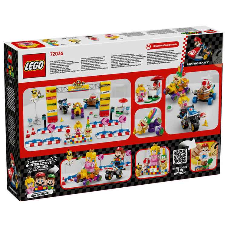 LEGO 72036 Mario Kart – Baby Peach & Grand Prix Set, side angle